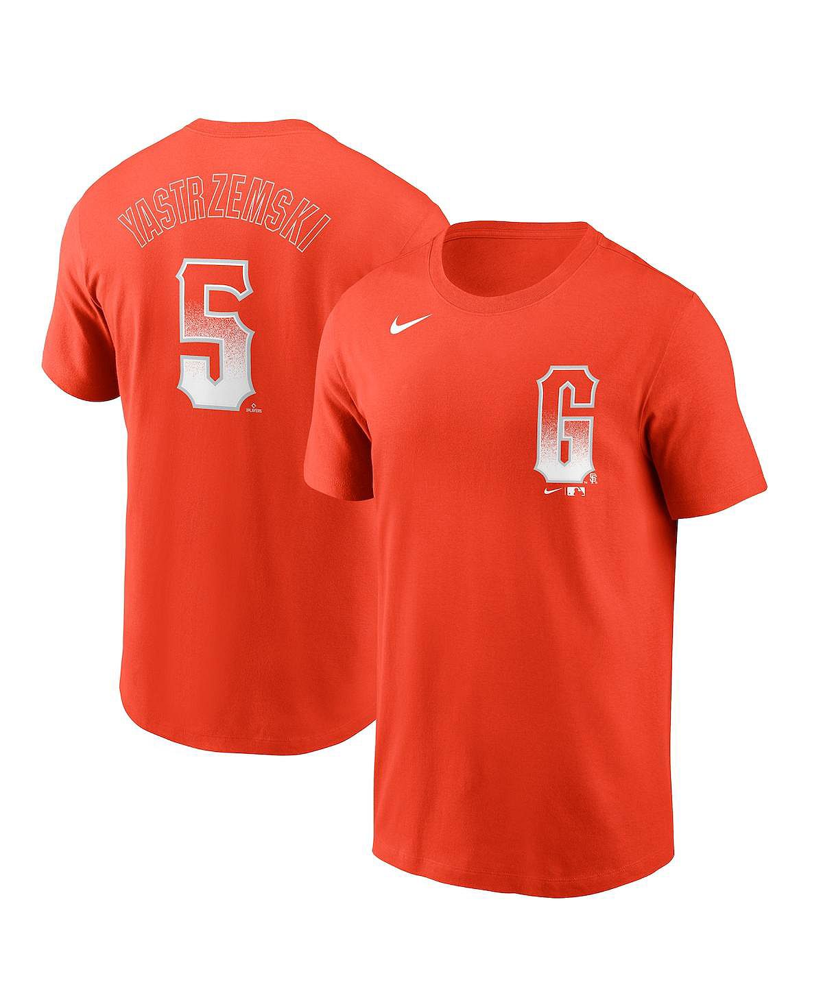 Мужская футболка mike yastrzemski orange san francisco giants 2021 city connect с именем и номером Nike мужская черная футболка randy johnson arizona diamondbacks city connect с именем и номером nike