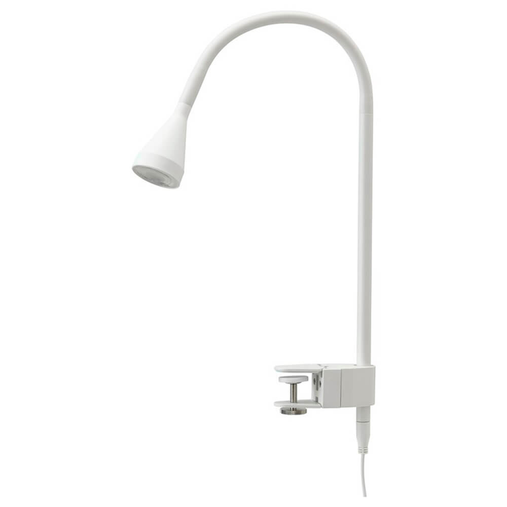 цена Настенный светильник с зажимом Ikea Navlinge, белый
