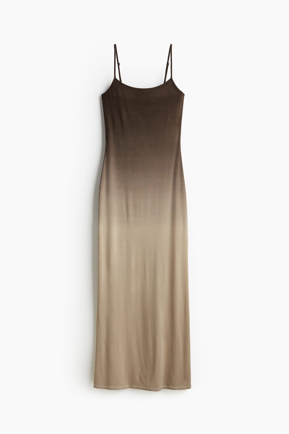 

Платье H&M Ribbed Maxi, коричневый