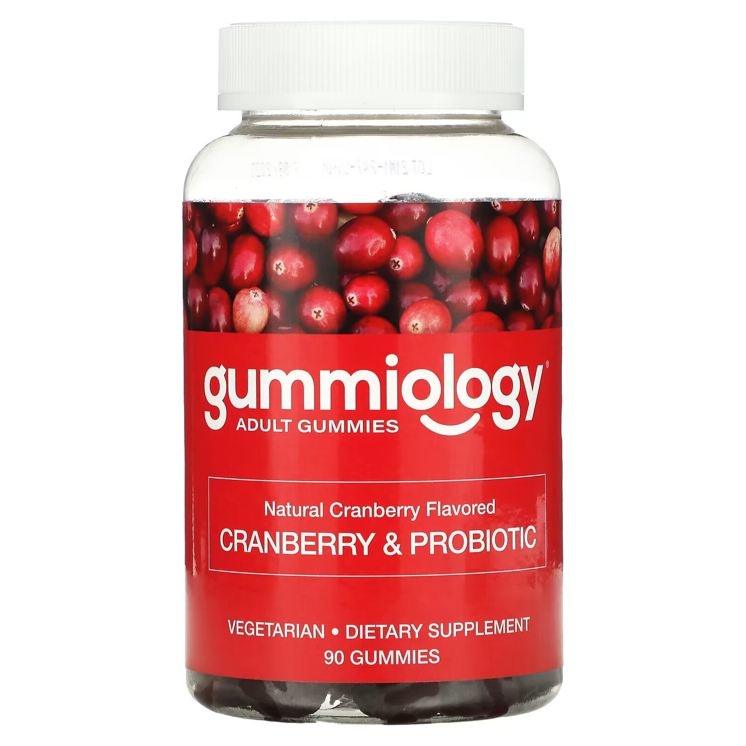 

Жевательные конфеты с клюквой и пробиотиками Gummiology, 90 шт