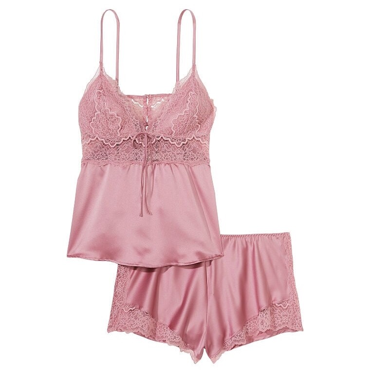 

Пижама Victoria's Secret Stretch Lace & Satin, розовый