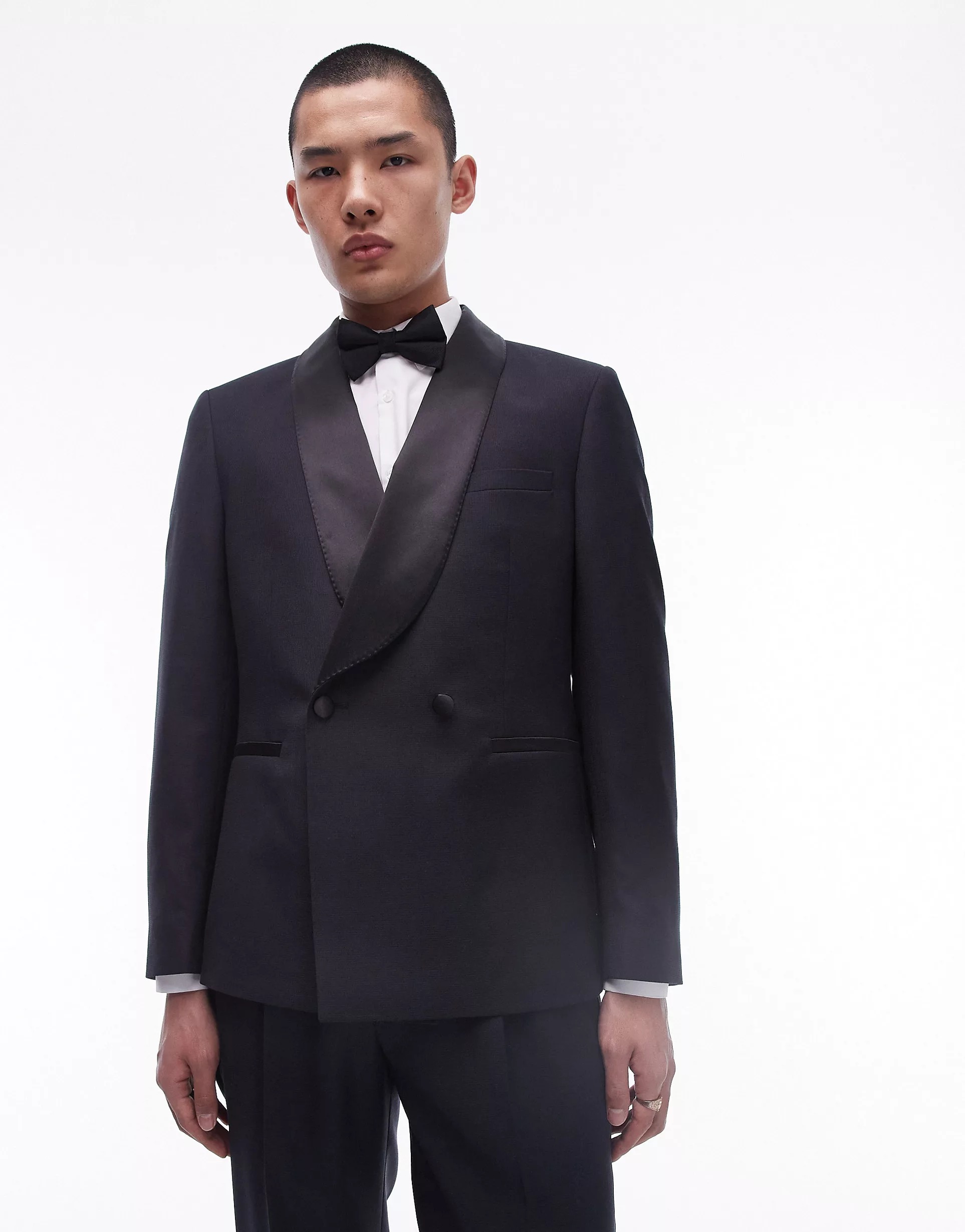 цена Смокинг Topman Premium Tuxedo Made Of A Wool Blend, черный
