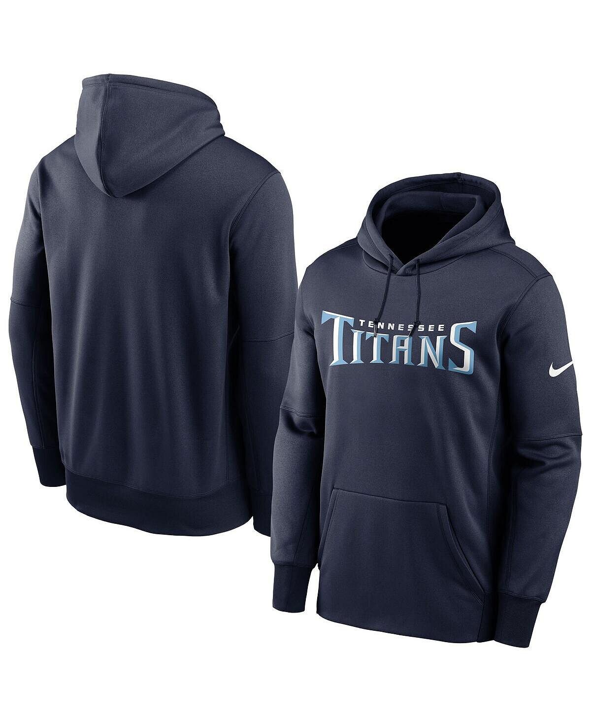 

Толстовка с капюшоном Nike Tennessee Titans Fan Gear Wordmark Performance Size 3XL, темно-синий