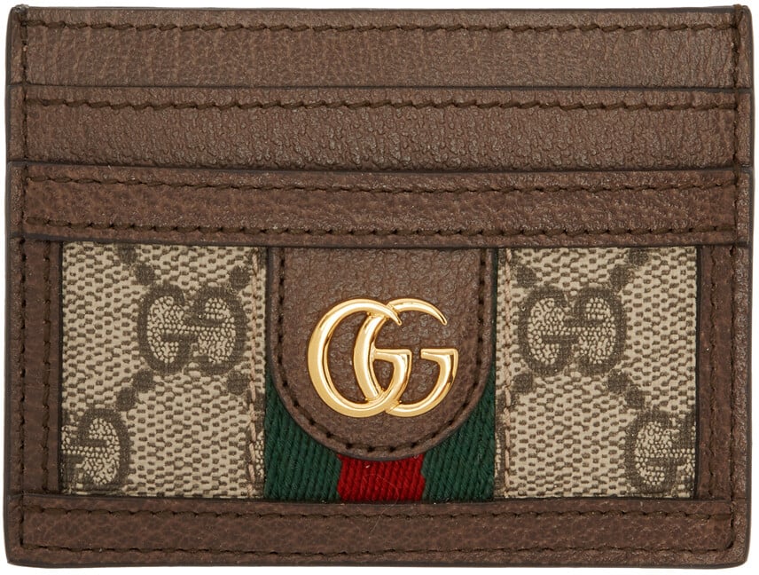 

Коричневый визитница Ophidia GG Gucci