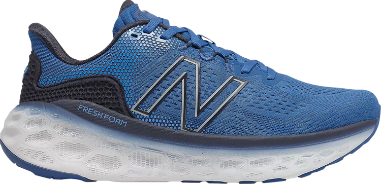 Кроссовки New Balance Fresh Foam More v3 2E Wide 'Laser Blue', синий - фото