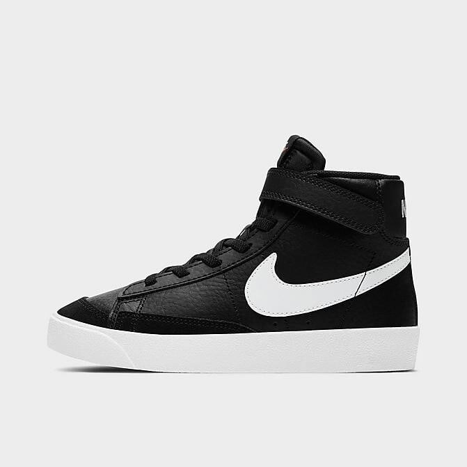 

Детские кроссовки на липучке Nike Blazer Mid 77, черно-белый