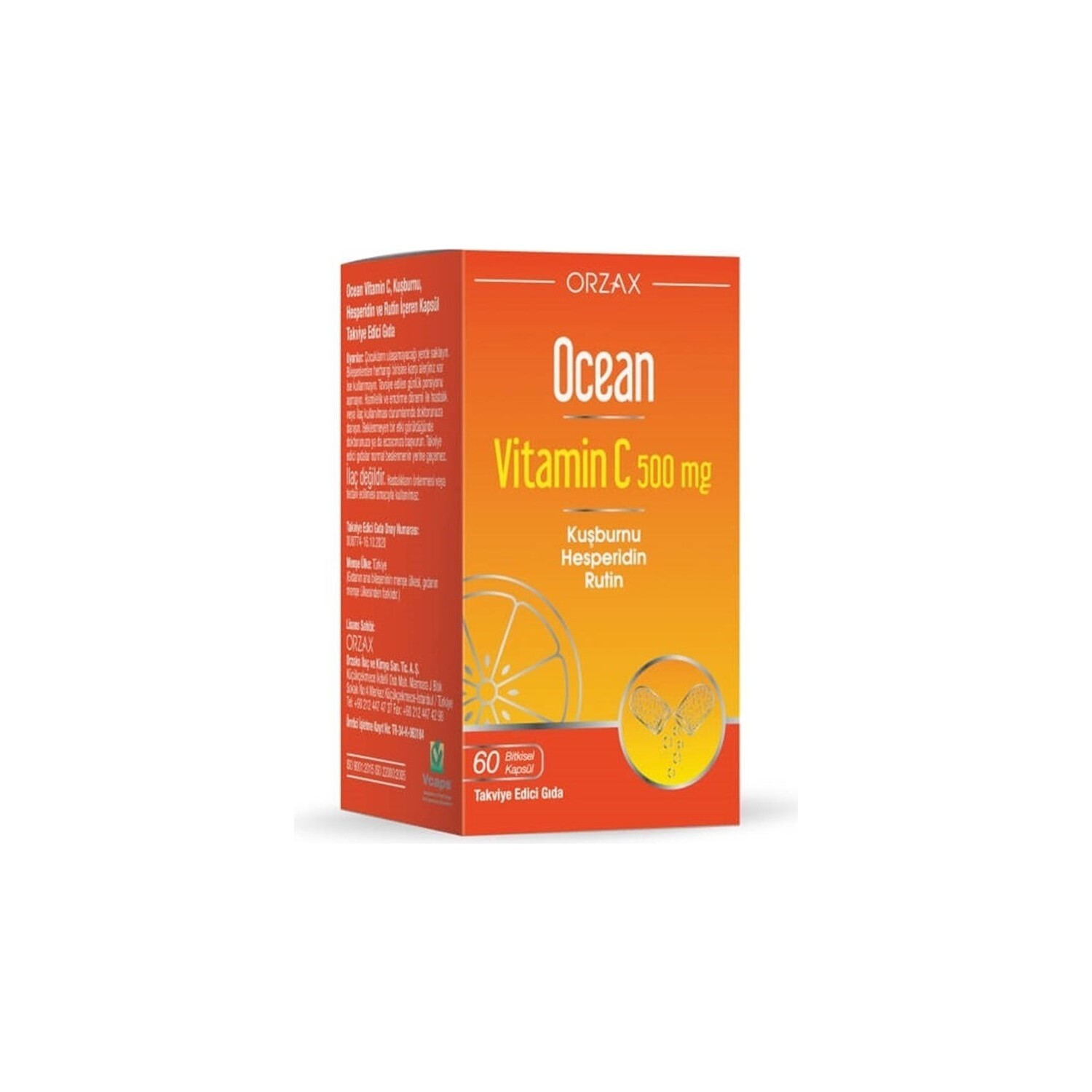 

Витамин C Ocean 500 мг, 60 капсул