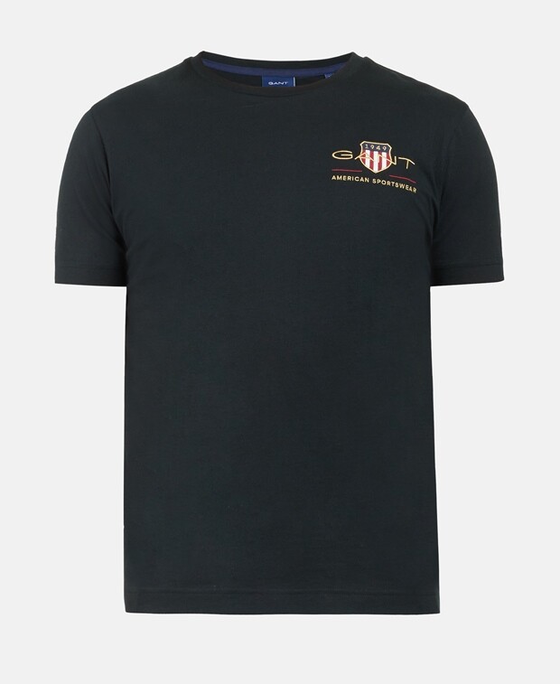 

Футболка Gant, цвет Caviar Black