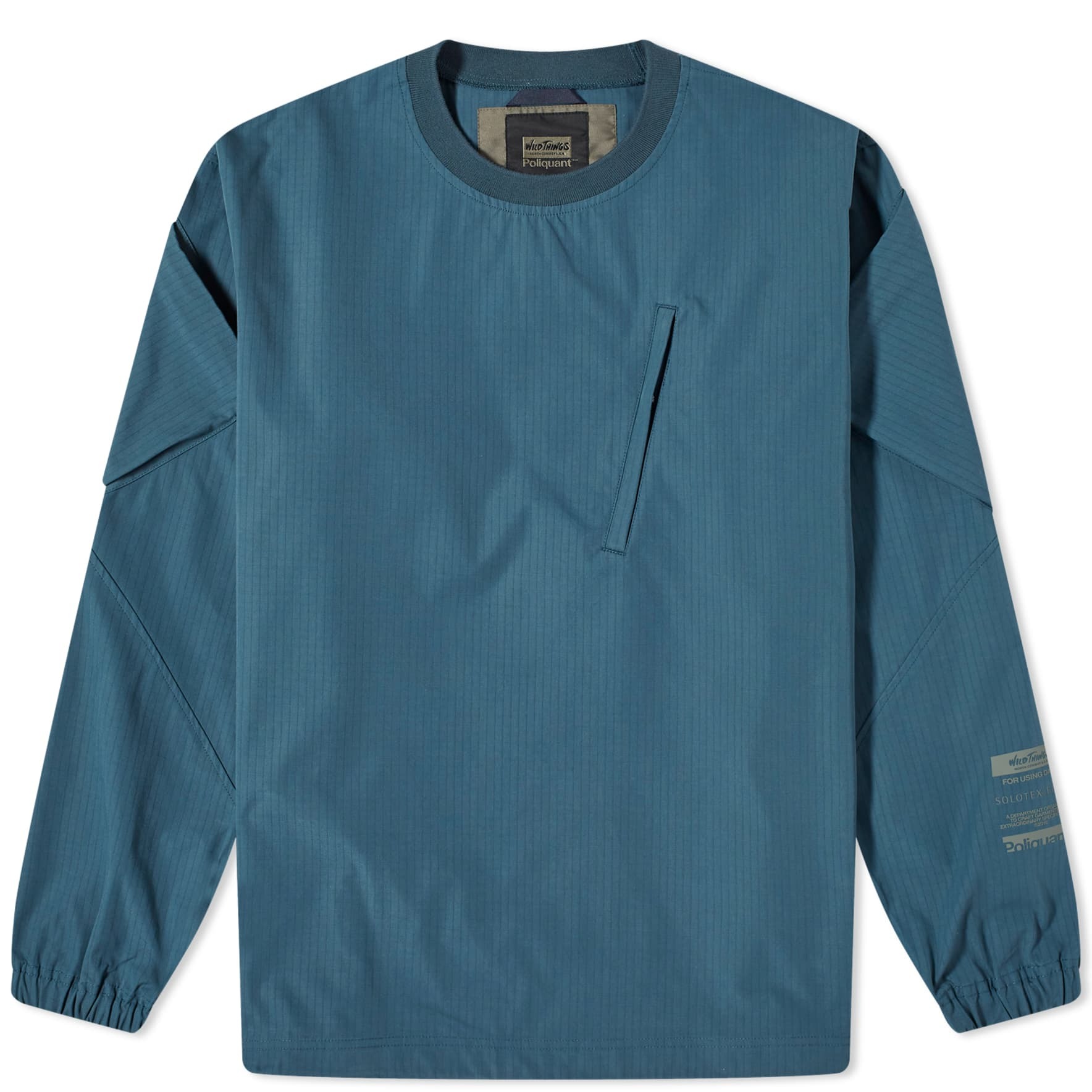 Пуловер Poliquant х Wildthings Common Uniform Solotex, серо-синий