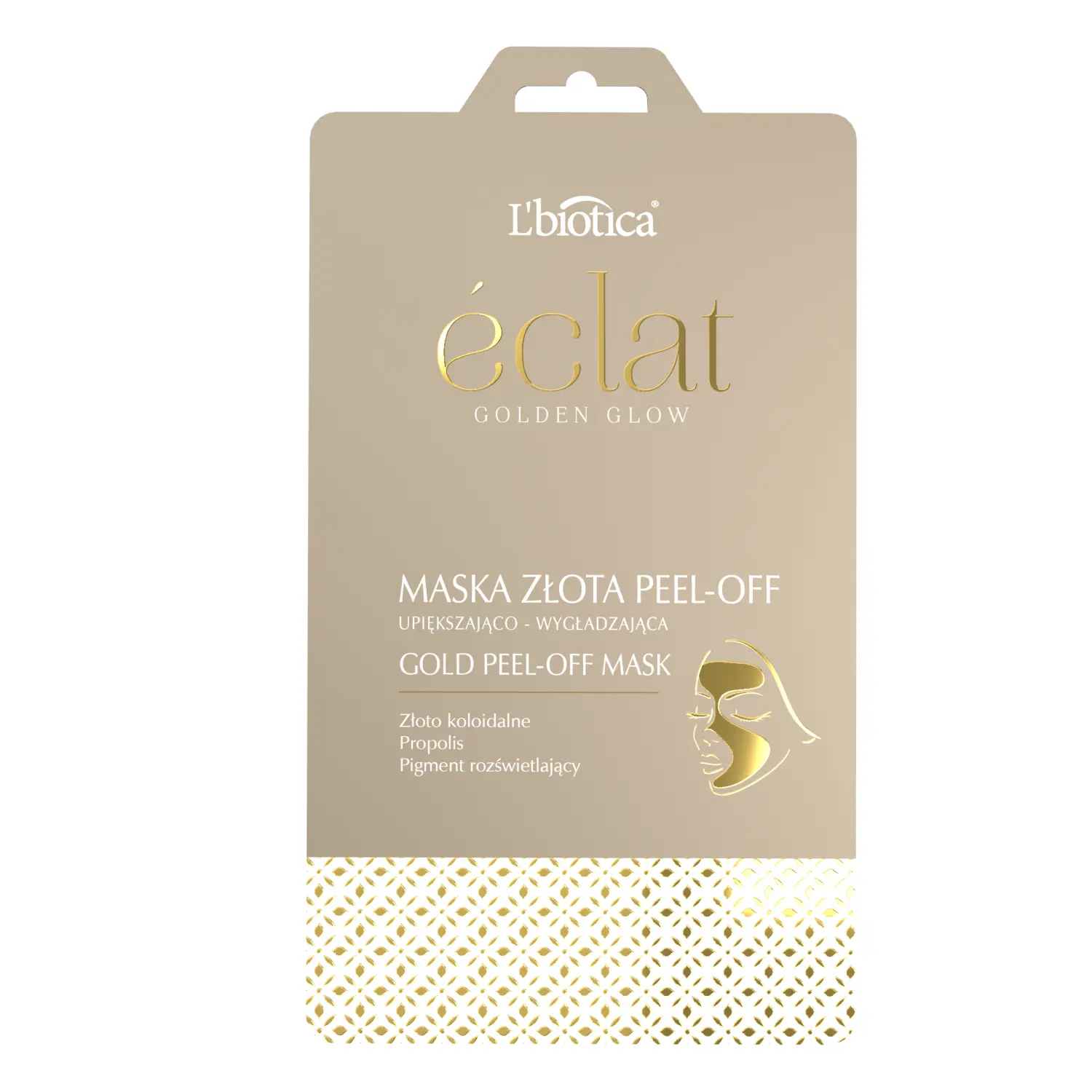 

L'biotica Eclat Golden Glow укрепляющая и разглаживающая маска для лица, 10 г