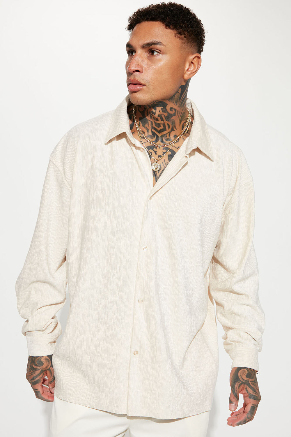 

Рубашка Fashion Nova FNMN415, белый