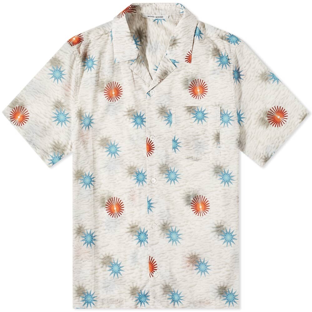

Рубашка Wood Wood Short Sleeve Brandon Abstract Shirt