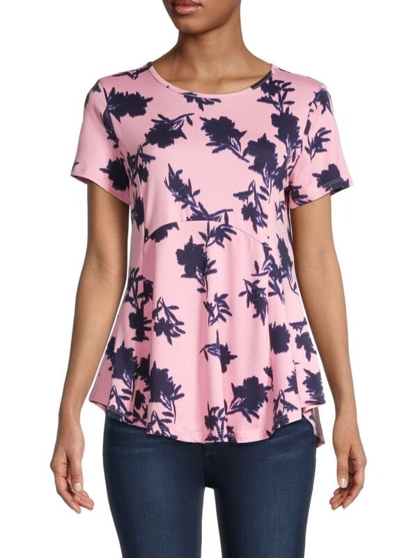 

Топ Bobeau с цветочным принтом, pink / navy