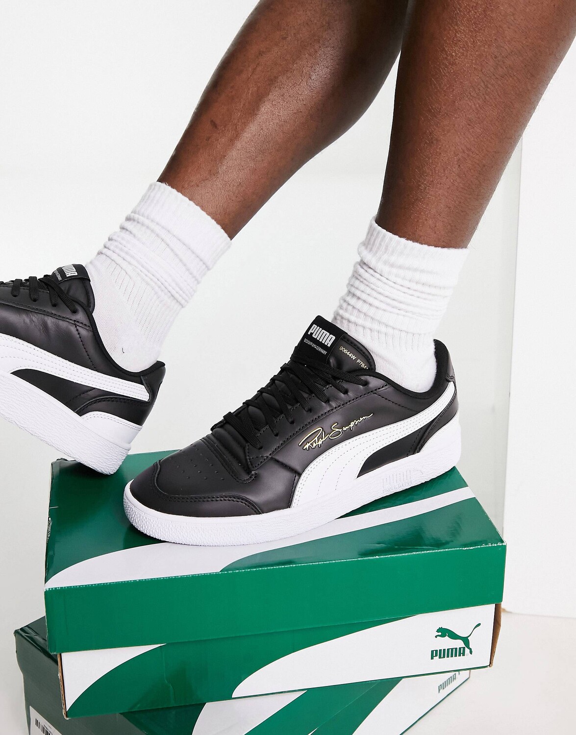 

Черно-белые кроссовки Puma Ralph Sampson
