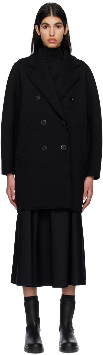 

Черное пальто Pedone Max Mara, Черный