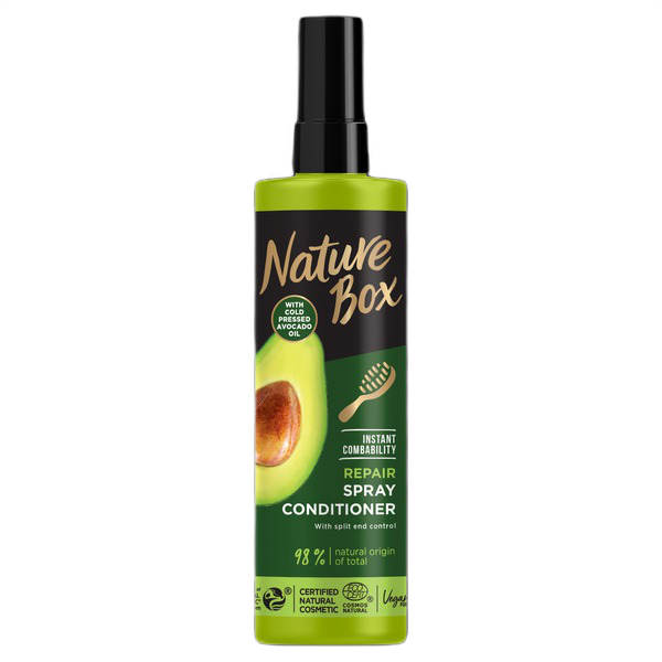 Спрей для волос Nature Box Avocado Oil Express Conditioner, 200 мл масло для волос израильский авокадо israeli avocado hair oil 19мл масло 19мл