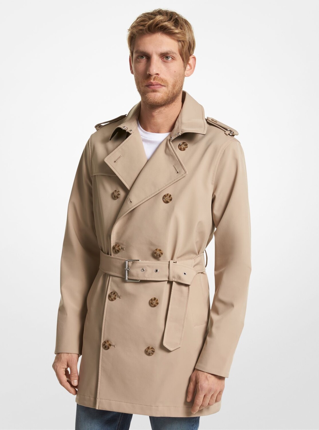 

Пальто Michael Kors Woven Trench, светло-коричневый