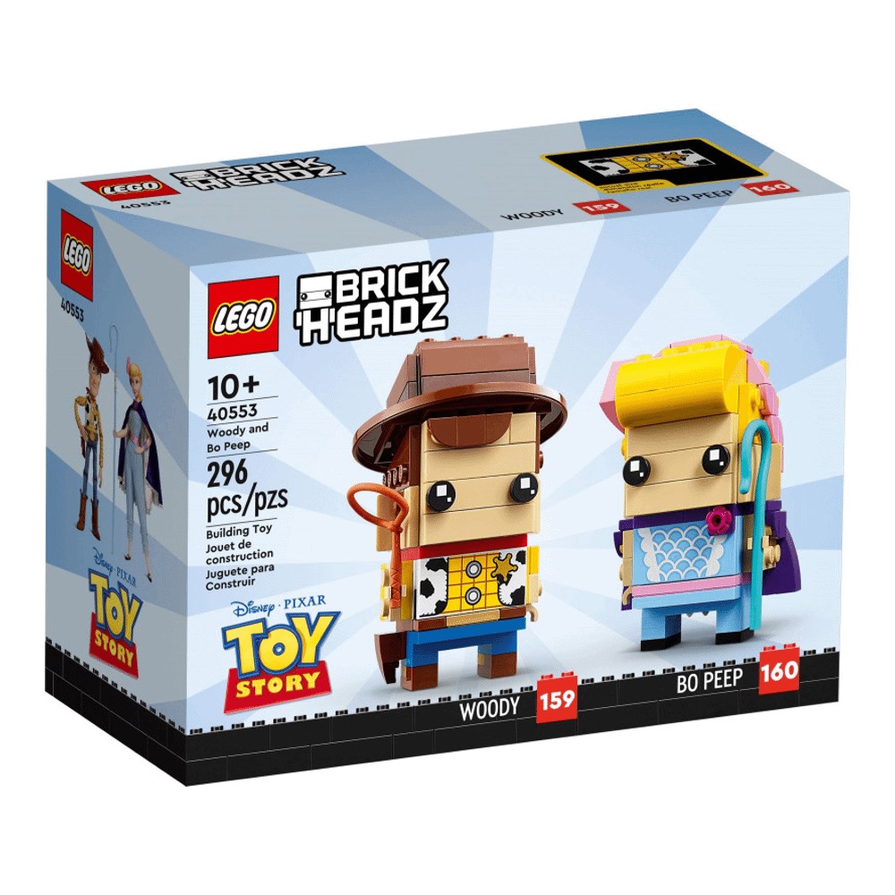 Конструктор LEGO BrickHeadz 40553 Сувенирный набор Вуди и Бо Пип конструктор lego brickheadz minions сувенирный набор грю стюарт и отто 40420