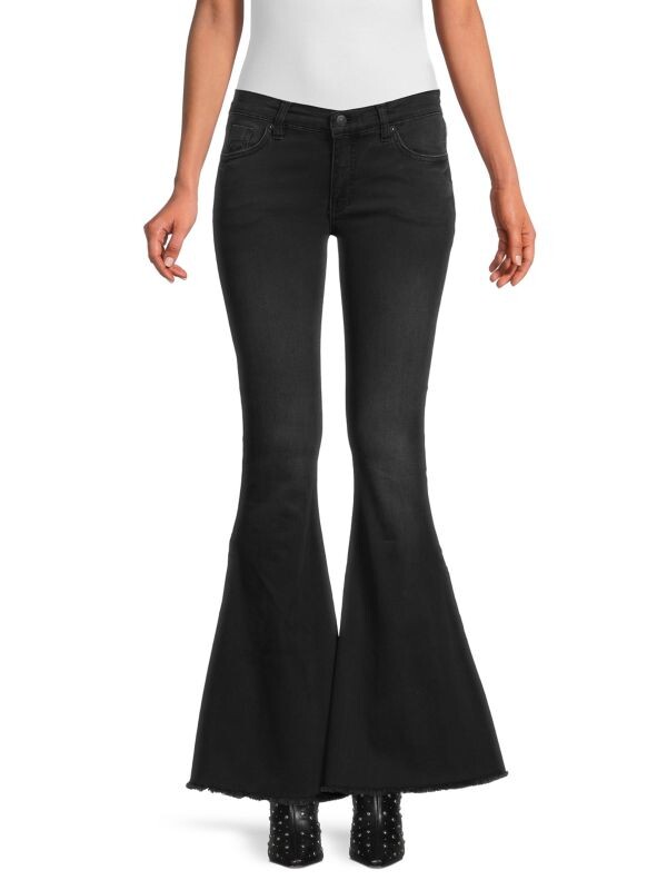 

Джинсы Free People Boot Cut с низкой посадкой, черный