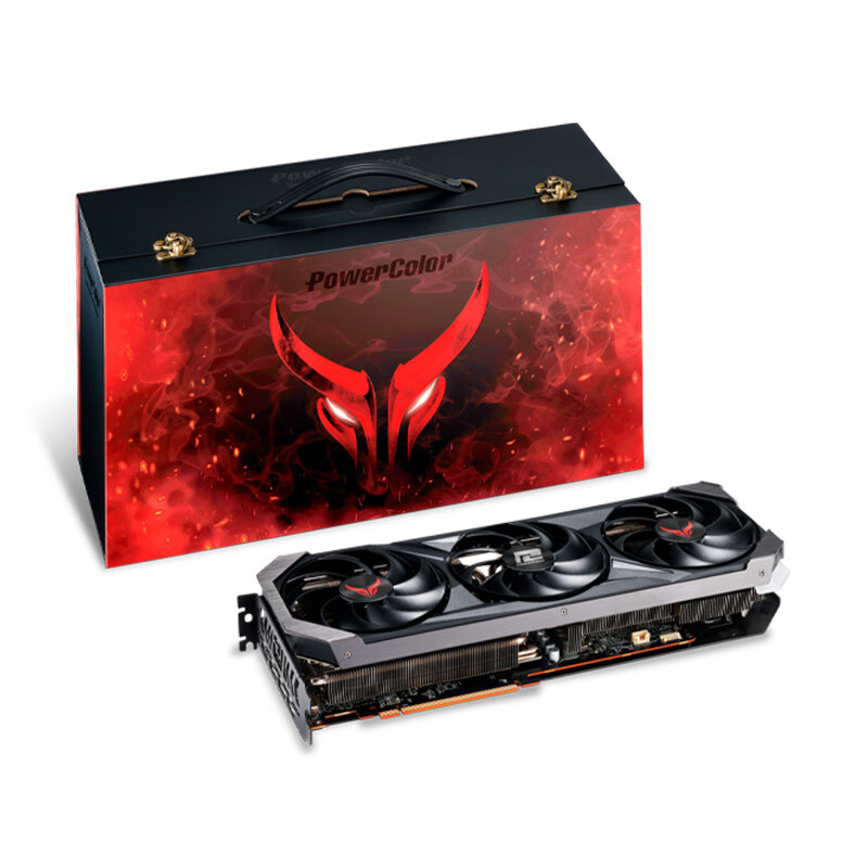 Видеокарта PowerColor Radeon RX 7800 XT Red Devil Limited Dark Gaming, 16Гб, черный видеокарта powercolor radeon rx 7700 xt hellhound 12гб черный