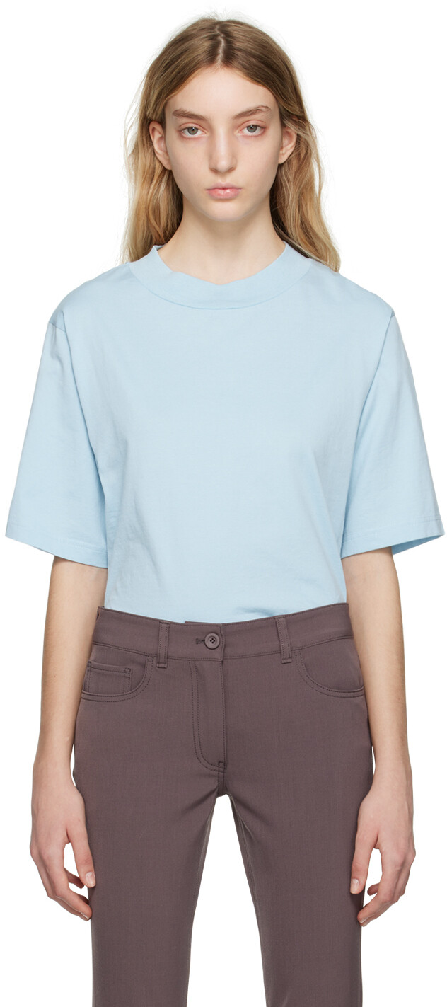 

Синяя футболка с круглым вырезом Acne Studios, Синий, Синяя футболка с круглым вырезом Acne Studios