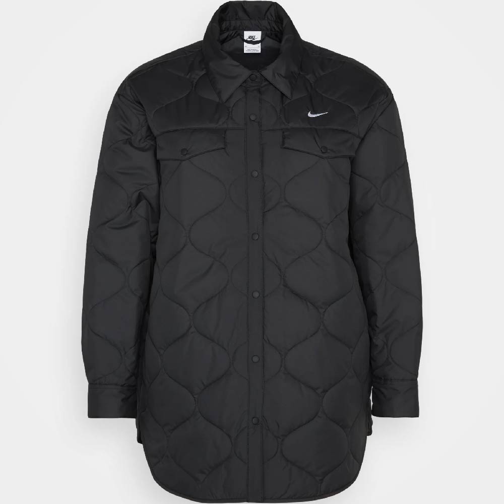Куртка Nike Sportswear Essential Women's Quilted Trench (Plus Size), черный