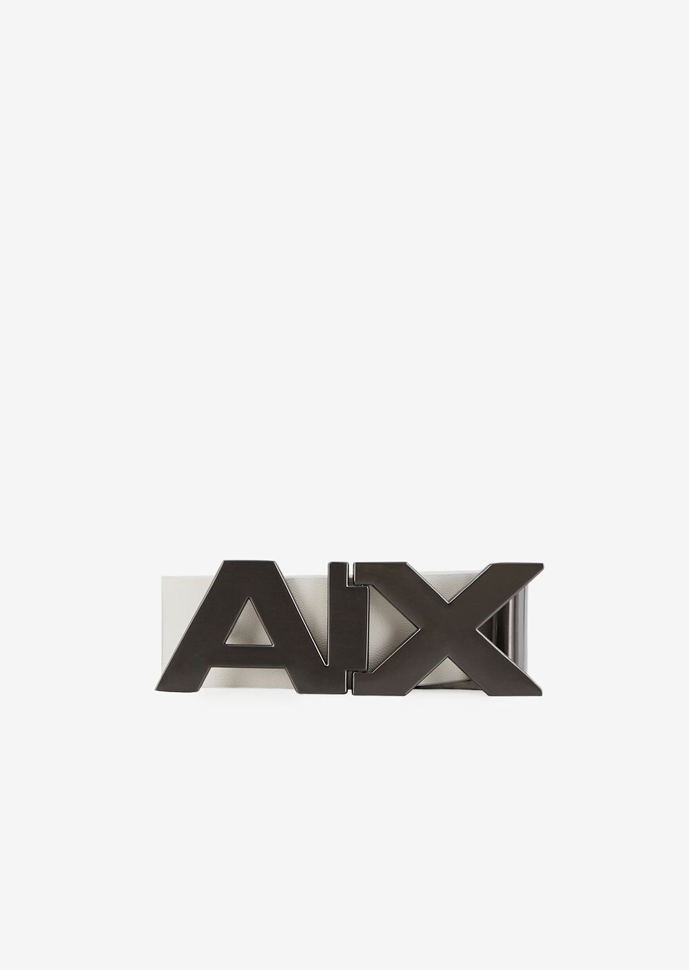 

Кожаный ремень с пряжкой-логотипом Armani Exchange, белый