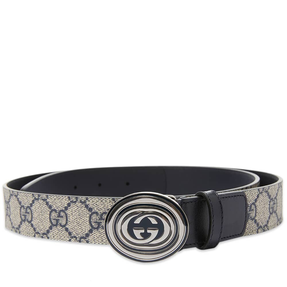 

Ремень Gucci GG Supreme Oval Buckle Belt
