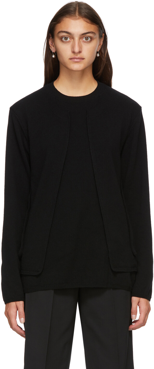 

Черный шерстяной свитер Comme des Garçons Homme Plus