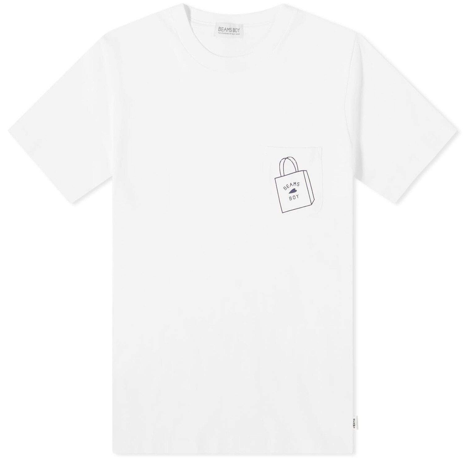 

Футболка Beams Boy Logo Pocket, белый