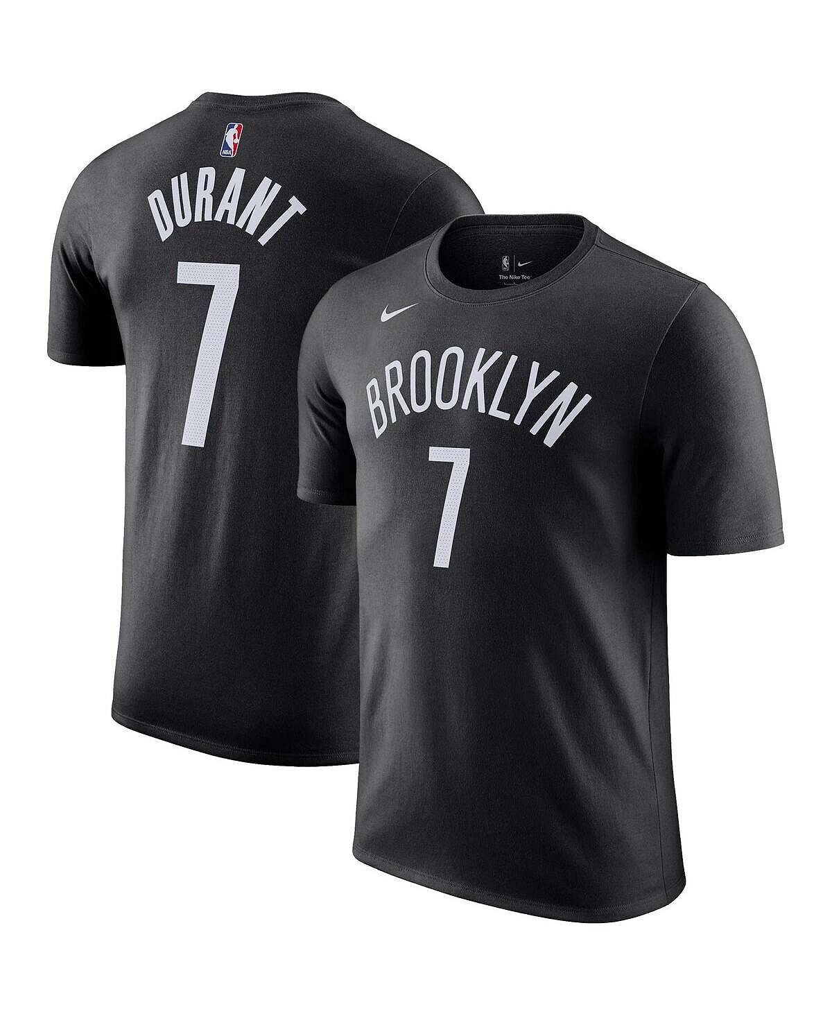 

Мужская футболка kevin durant black brooklyn nets icon 2022/23 с именем и номером Nike, черный