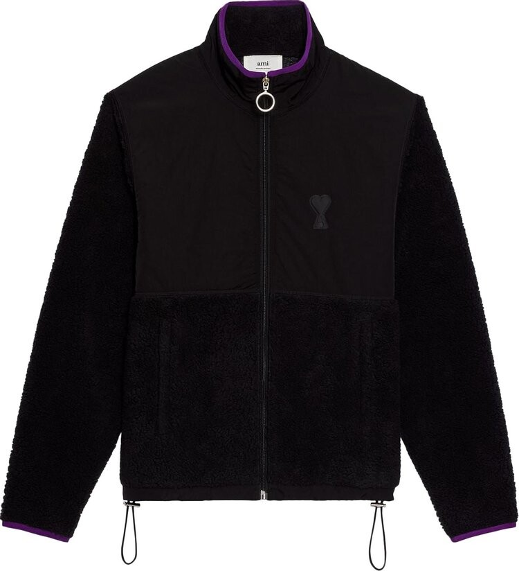 

Куртка Ami Sherpa Zipped Jacket 'Black', черный