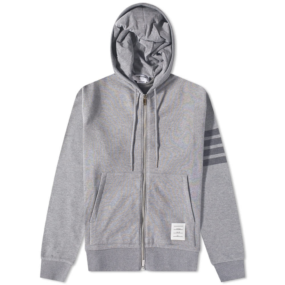 

Толстовка Thom Browne 4 Bar Tonal Zip Hoody, Серый