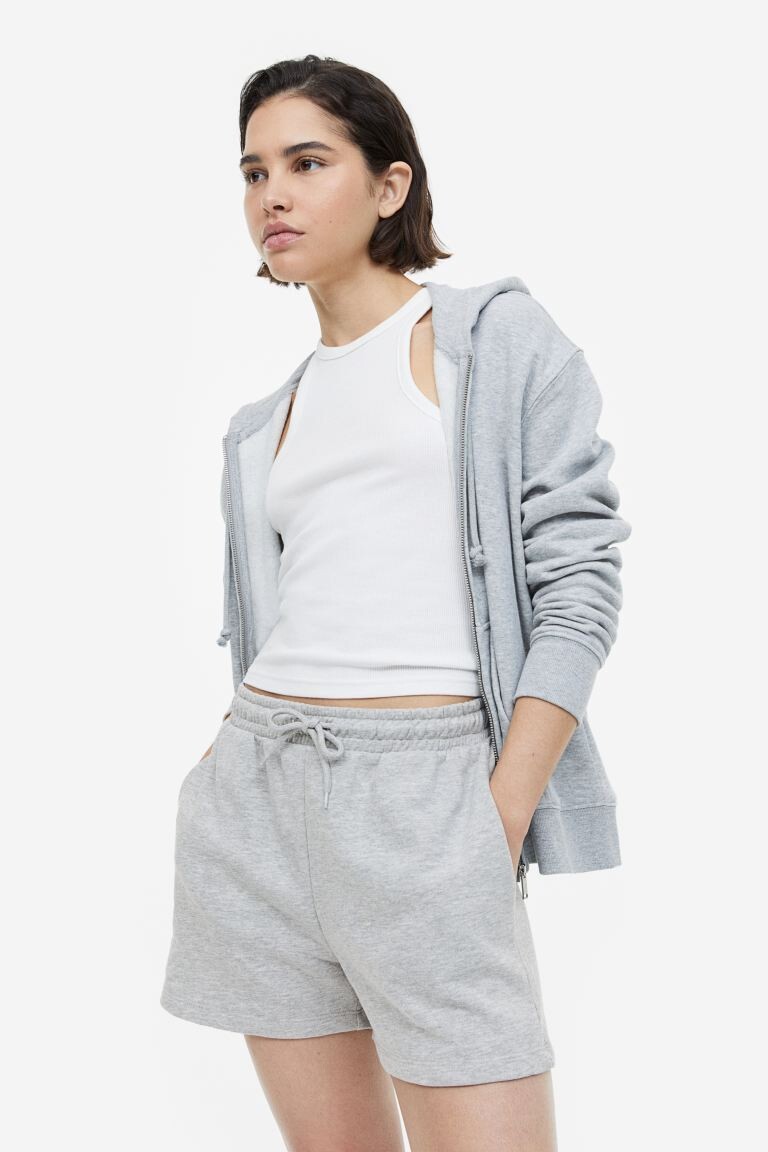 

Спортивные шорты H&M, светло-серый меланж