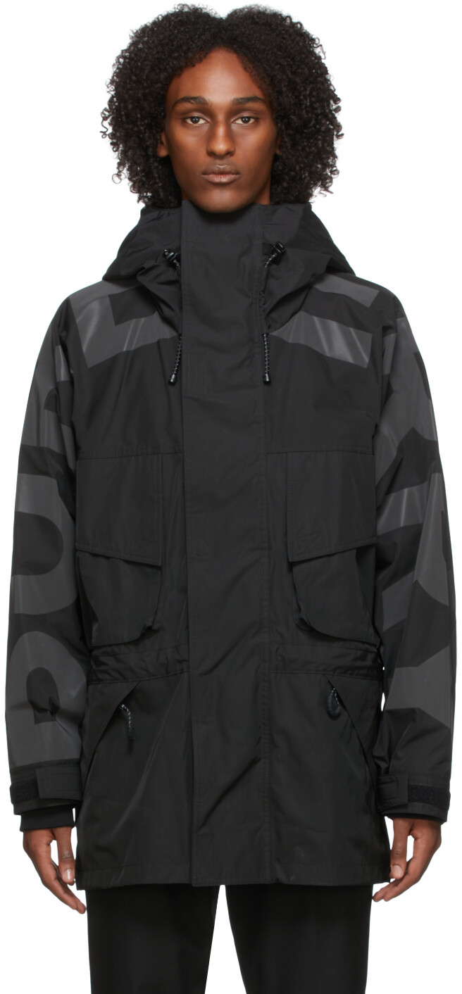 

Черное пальто Parkhurst Burberry, Черный
