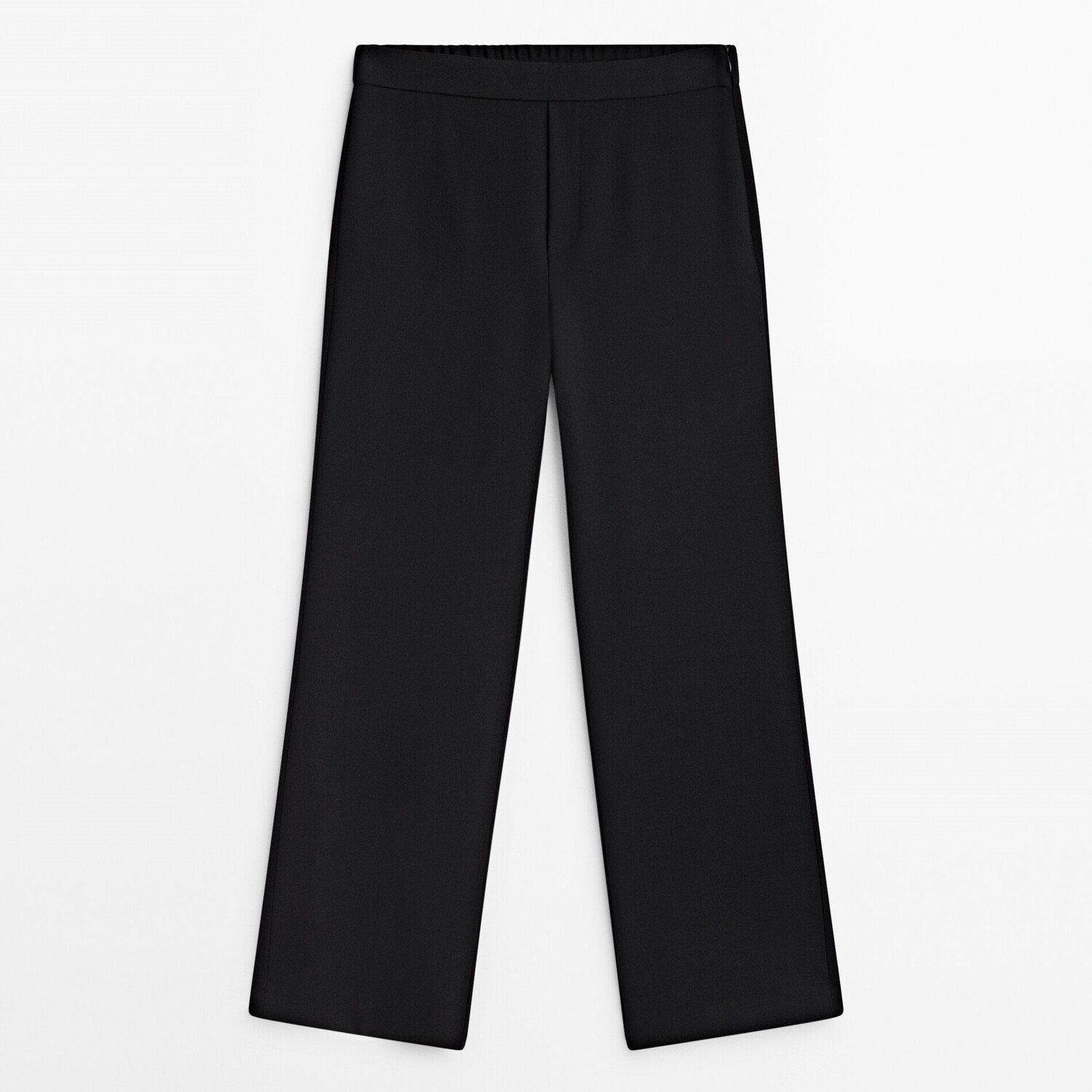 

Брюки Massimo Dutti Kick Flare Suit, черный