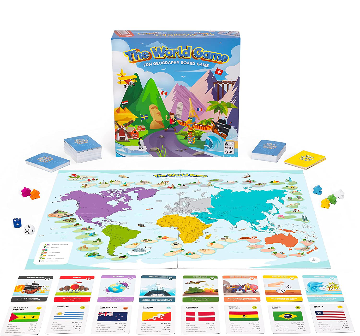 Настольная игра The World Game: Fun Geography – заказать по выгодной цене  из-за рубежа в «CDEK.Shopping»