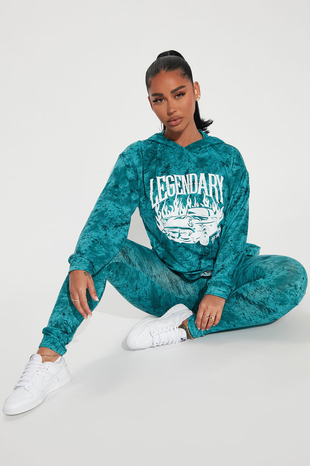 

Леггинсы Fashion Nova TP4279, бирюзовый