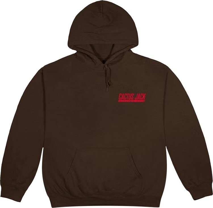 

Худи Cactus Jack by Travis Scott CJ Logo Hoodie 'Brown', коричневый