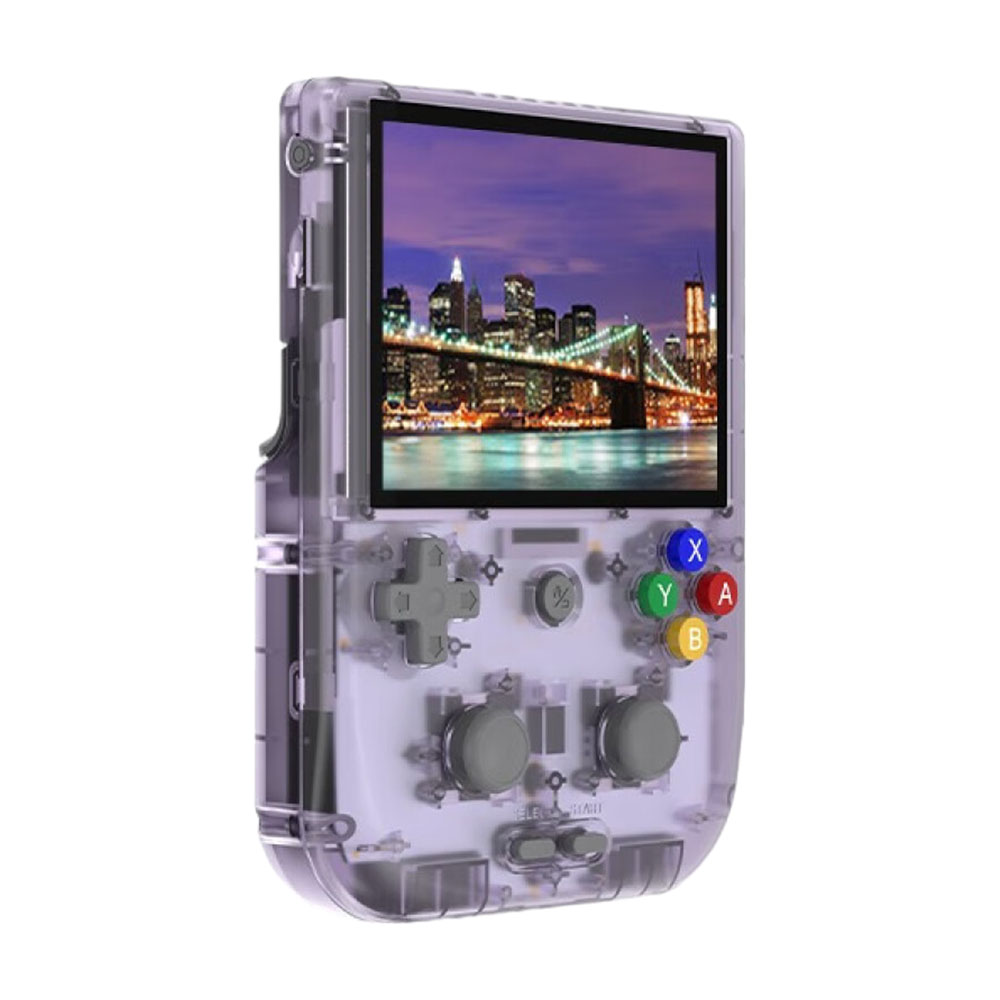цена Портативная игровая консоль Anbernic RG405V, 4 ГБ/128 ГБ, Unisoc Tiger T618, прозрачный фиолетовый