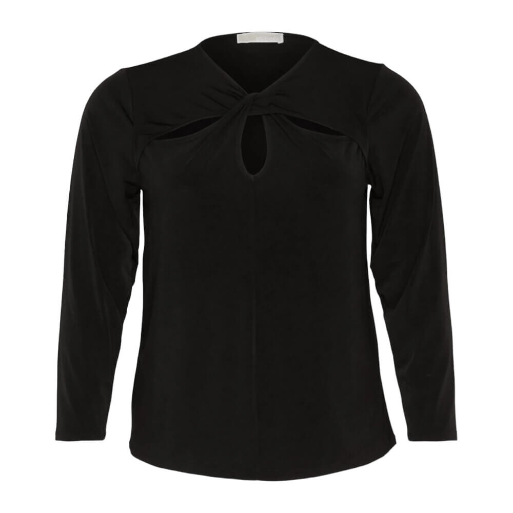 

Блузка Michael Kors Solid Twist Keyhole, черный