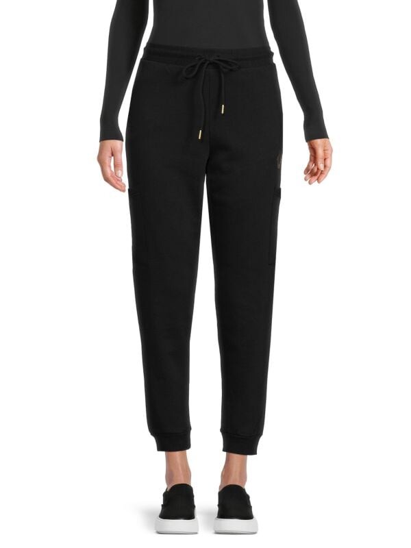 

Джоггеры до щиколотки с высокой талией True Religion Black