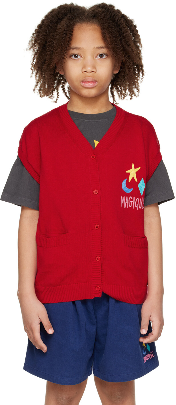 

SSENSE Exclusive Kids Red 'Magique' Жилет Jellymallow