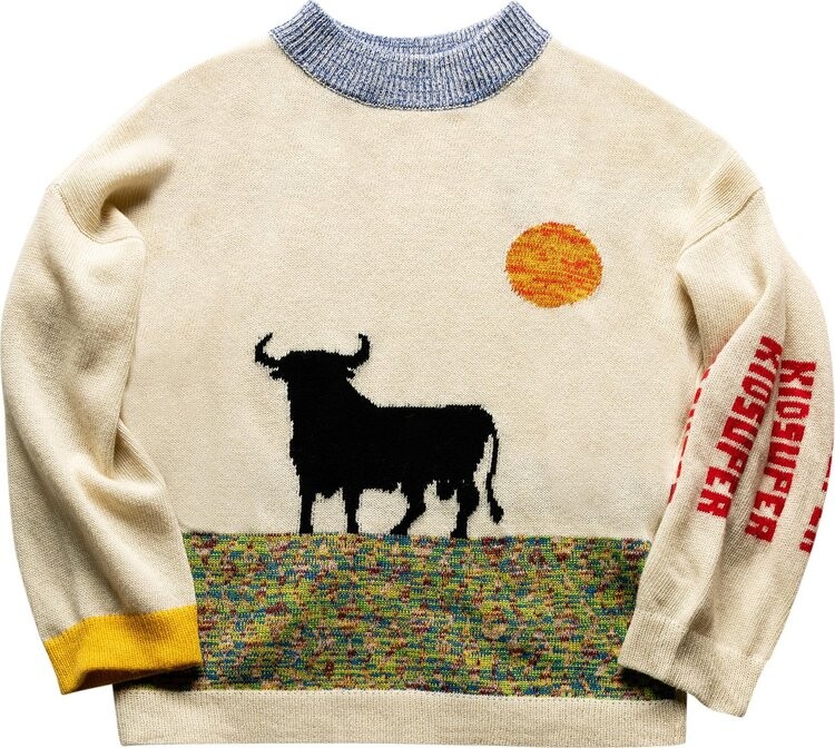 

Свитер KidSuper Bull Knit Sweater 'Multi-Color', разноцветный