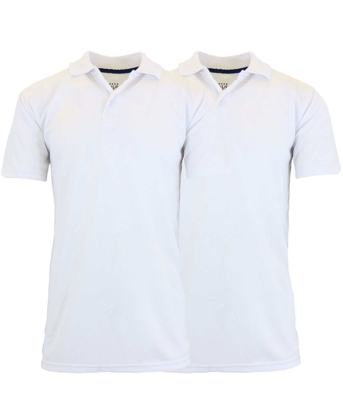 Мужская влагоотводящая рубашка поло dry-fit, упаковка из 2 шт. Galaxy By Harvic, белый пластиковые держатели для ярлыков и ярлыков 100 шт