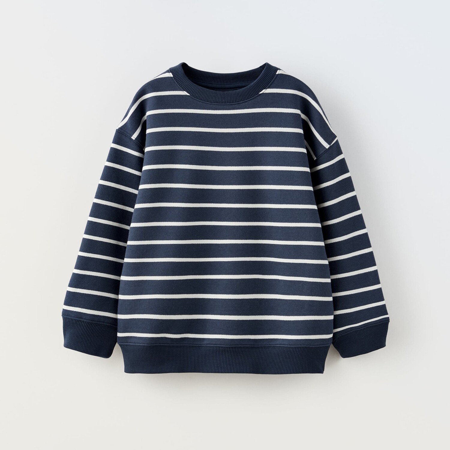 

Толстовка В Полоску ZARA, темно-синий/белый