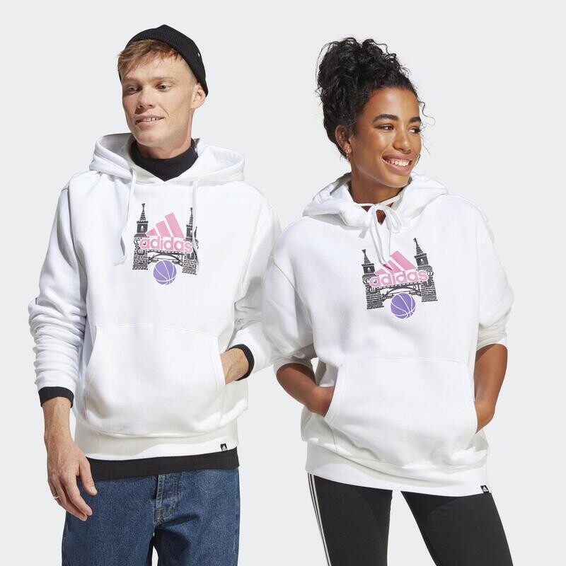 

Толстовка с графическим рисунком ADIDAS, цвет weiss
