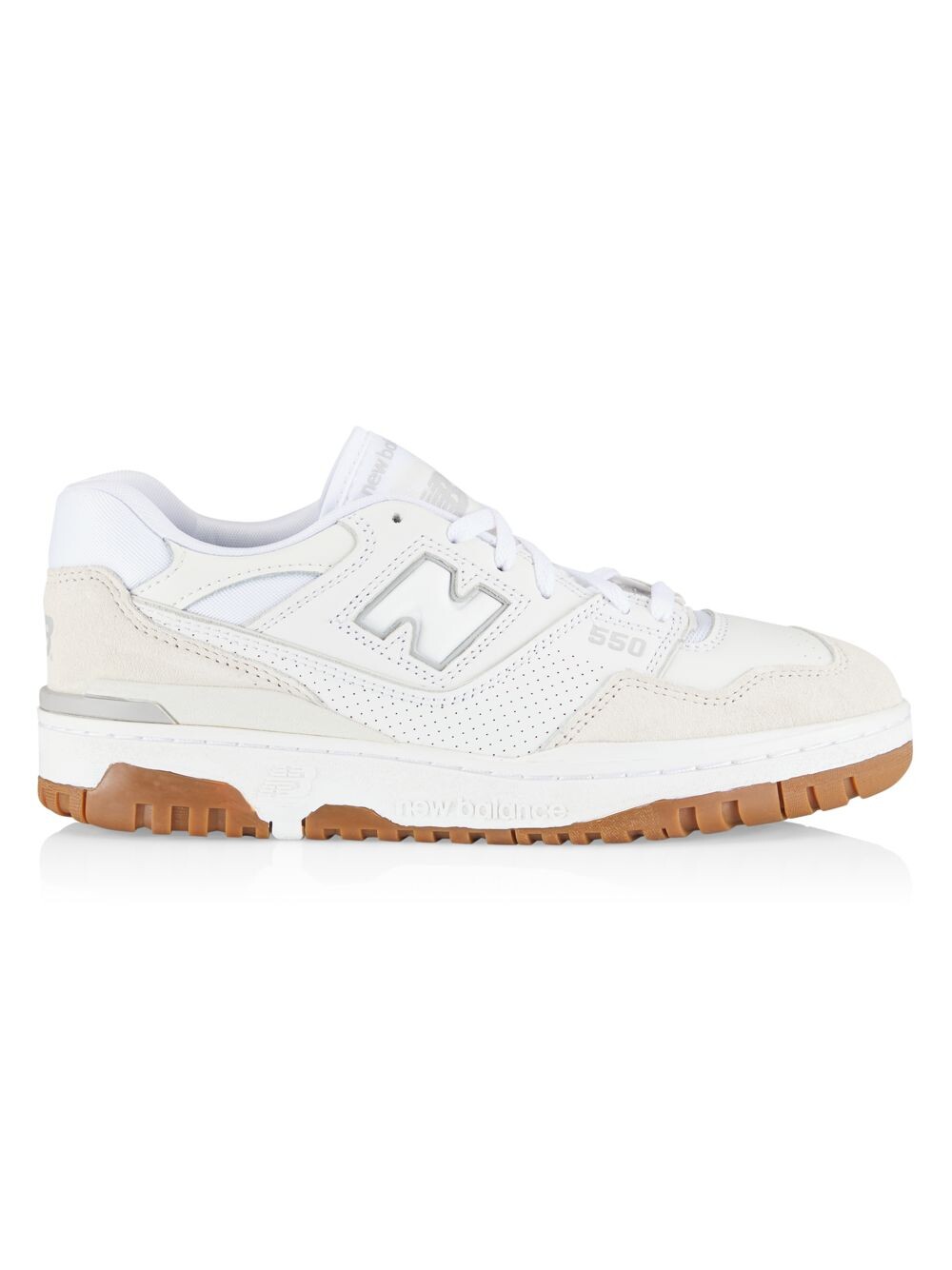

Низкие кроссовки 550 из замши и кожи New Balance, белый
