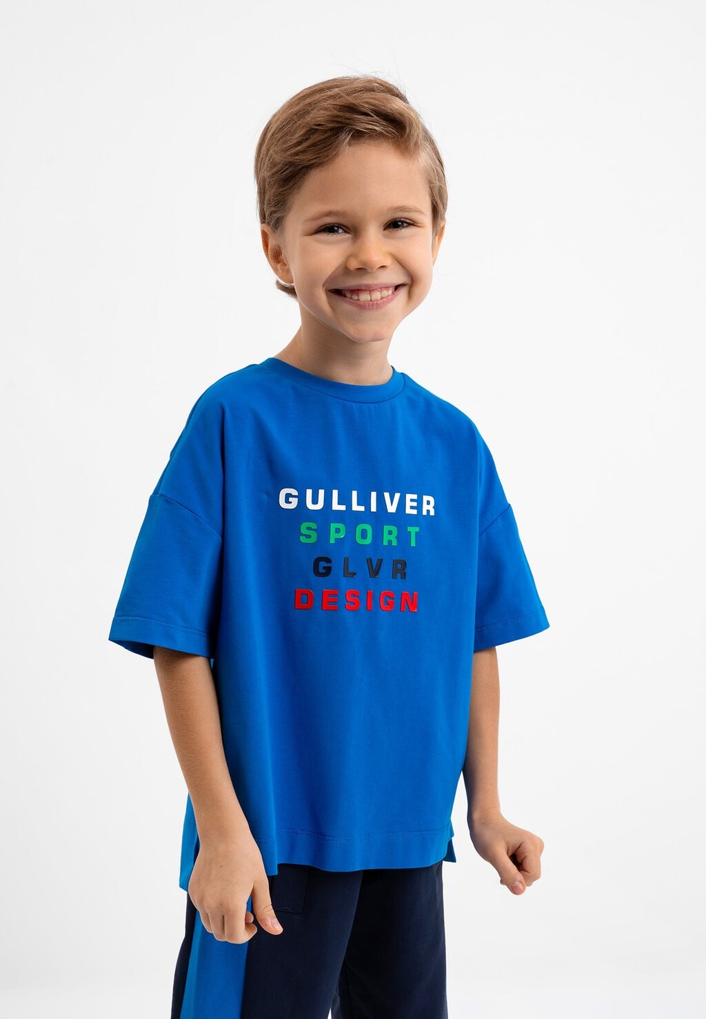 

Футболка с принтом Gulliver, цвет blue