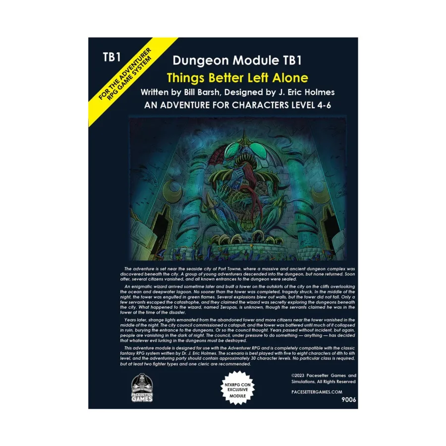 

Модуль Things Better Left Alone, D&D Modules (Pacesetter Games & Simulations)